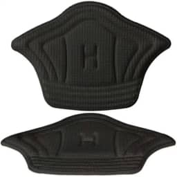 02 PARES DE PROTETOR DE CALCANHAR REVESTIDO CONFORTÁVEL TORNOZELO (PRETO)