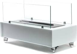 Lareiras Ecosul - Lareira Ecológica Portátil a álcool ou etanol Aço Branca 60cm