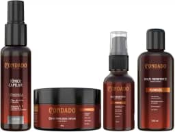 Kit Fortificante Tônico Capilar Creme Óleo Barba Balm Masculino Crescimento Cabelo Bigode (Floresta (Amadeirado))