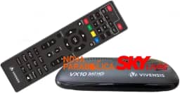 Receptor via Satélite Nova Parabólica Full Hd Vivensis VX10 Livre de Mensalidade