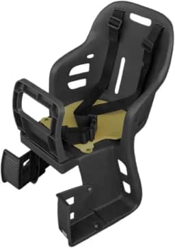 Cadeirinha Para Bicicleta com Proteção das Pernas Preta Traseira