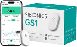 SIBIONICS CGM GS1 – Monitor de Glicose Contínuo 14 dias | 288 Leituras/dia | Sem Escaneamento | Bluetooth | Relatórios AGP | IP28 à prova d’água | Aplicador Indolor
