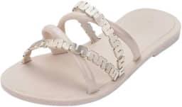 Chinelo Feminino Rasteira + Bolsa Metalizada Golden Melissa