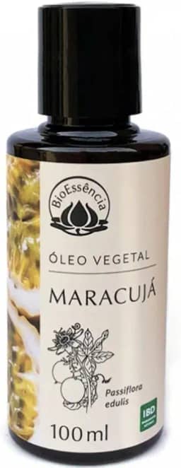 Óleo Vegetal de Maracujá - Aromaterapia - Para Pele - Excelente para pele em uso pós-depilatório, massagem, estrias na gravidez e tem poder de protegê-la contra a perda de água - 100% Puro e Natural - 100ml - Bioessência