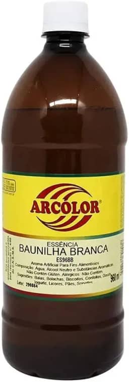 Essência Alimentícia De Baunilha Branca Bolo 960ml Arcolor