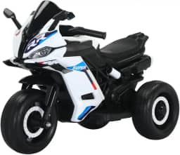 Moto Elétrica Infantil Mini 3 Rodas Frente/Ré Maxi Toys (Branco)