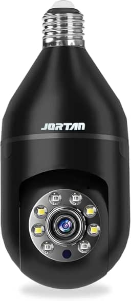 Câmera Lâmpada Wi-Fi 1080P Full HD 360° – Visão Noturna, Detecção Humana Inteligente, Áudio Bidirecional, Gravação em Nuvem e MicroSD até 128GB (preto)