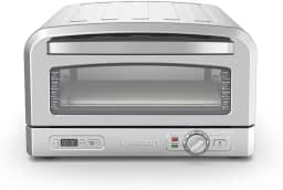 Forno de Pizza, Cuisinart, Em Aço Escovado, Com Pedra de Pizza, 3 Anos de Garantia, 1800W, Forma Funda e Pá, 127V - Prateado