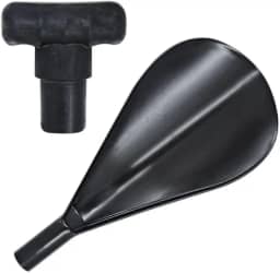 Kit Pá de Remo Stand Up Paddle SUP + Empunhadura Anatômica Manopla Pega Mão Encaixe Simples Fixação Ergonômica Confortável Resistente Acessório Hidrodinâmico Durável Estabilidade