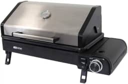 Nautika, Fogareiro E Churrasqueira Aramis 3 Em 1, Grelha, Bafo E Fogareiro Com Acendedor Automático, Chama Regulável E Uniforme, Eficiente E Versátil, Fácil De Limpar, Único, Prata