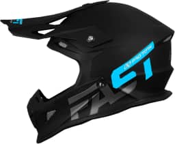 CAPACETE OFF ROAD PRO TORK FAST 788 SOLID PRETO - AZUL TAM. 56