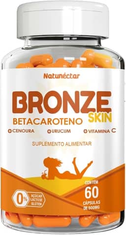 Bronze Skin - Betacaroteno 500mg 60 Cápsulas - Natunéctar