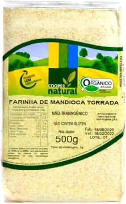 Farinha de Mandioca Torrada Orgânica Coopernatural 500g
