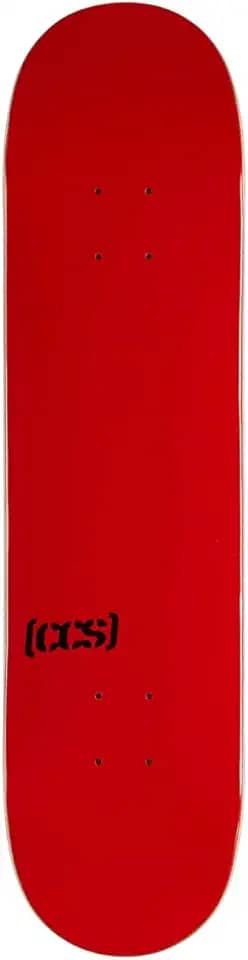 [CCS] Logomarca de skate em branco (vermelho, 17,78 cm)