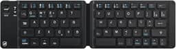 Gshield Mini Teclado Dobrável Bluetooth Sem Fio para Celular, Tablet e Computador, Teclas ABS Padrão ABNT2, Armor 30x8,5cm (Preto)