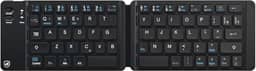 Gshield Mini Teclado Dobrável Bluetooth Sem Fio para Celular, Tablet e Computador, Teclas ABS Padrão ABNT2, Armor 30x8,5cm (Preto)