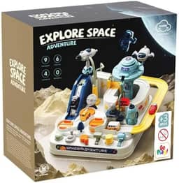 Pista de Carrinhos com Controle Manual de Atividades - Aventura no Espaço