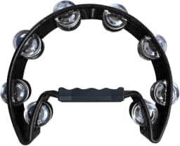 Pandeirola Pandeiro Meia Lua Cajon Percussão (PRETO)