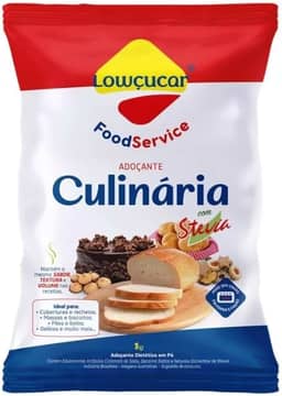 Adoçante Lowçucar Em Pó 1kg – Substituto do Açúcar para Receitas Diet e Light, Com Stevia, Sem Gosto Amargo
