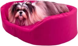 Cama Europa Fit Raça Pequeno para Cachorro Gato e Coelho Pet (Rosa)
