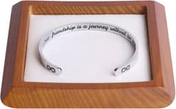 Pulseira com mensagem oculta – Presentes significativos para mulheres, melhores amigas, presentes engraçados de amizade, vem com caixa de presente..