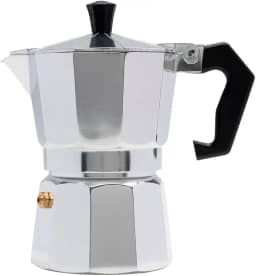 Mimo Style Cafeteira Italiana Moka de Alumínio Com Alça Café Expresso Para 3 Cafezinhos, Capacidade 150 ml, Feita de Materiais Leves e de Ideal Para sua Cozinha, Express Coffee