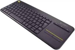 Teclado sem fio Logitech K400 Plus TV com Controle Easy Media e Touchpad Integrado, Conexão USB Unifying e Layout ABNT2