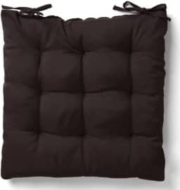 Almofada Assento Cadeira Futton Futon 40x40cm Cores Diversas 100% Poliéster (Marrom)
