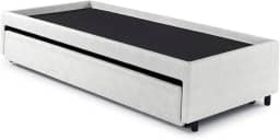 Bicama Box para Dois Colchões Solteiro Courino Branco