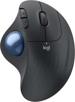 Mouse sem fio Logitech Trackball ERGO M575S com Cliques Silenciosos, Controle Fácil do Polegar, Rastreamento Preciso e Suave, Conexão Bluetooth e USB Logi Bolt - Compatível com PC/Mac