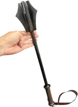 Martelo de batalha medieval Crusader Five Flange Festival, adereços para cavaleiro guerreiro fantasia batalha