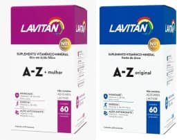 Suplemento Lavitan A-z Homem E Mulher 60 Caps Cada Original