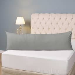 Capa travesseiro de corpo xuxao 1,60 x 50cm fronha algodão (Cinza)