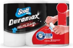 Scott Duramax Pano Reutilizável em Rolo, Branco, 174 Folhas (3 Unidades de 58 Folhas)