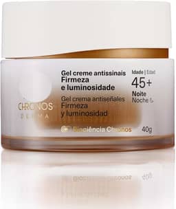 Gel Creme Antissinais Firmeza e Luminosidade 45+ Noite Chronos Derma 40 g