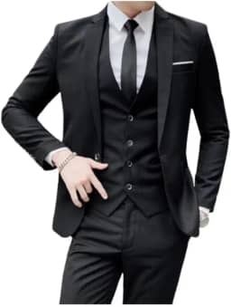 Conjunto Masculino Blazer e Calça Slim Fit, Traje Social para Casamento, Formatura, Trabalho