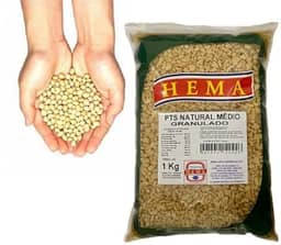 Proteína De Soja Texturizada Granulada Natural Média 1kg