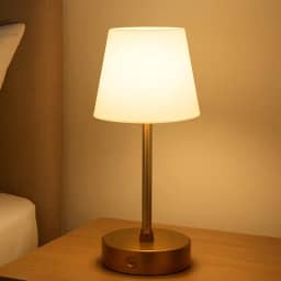 Abajur de Mesa LED com Base Antiderrapante Ideal para Quarto Escritório Estudo Recarregável Touch 3 Níveis de Luz Luminária Portátil sem Fio Dimerizável Premium (Preto)