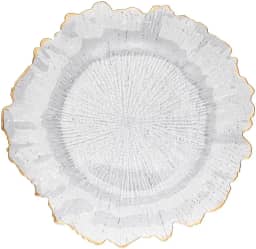 WOLFF Sousplat de Plástico com Fio de Ouro 33cm