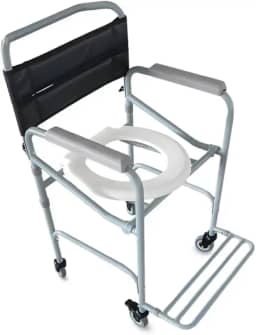 Cadeira De Banho Aço Suporta 100 Kg Conforto Desmontável, Hidrolight