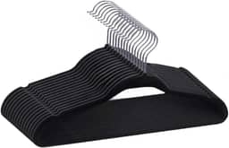 Kit 50 Cabides de Veludo 360° Antideslizante Kit Cabide para Roupas Camiseta Calça