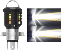Farol LED de Motocicleta, Foco Concentrado Super Brilhante, Longo e Curto Alcance