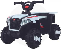 Zippy Toys, Quadriciclo Infantil ATV Elétrico Branco 6V