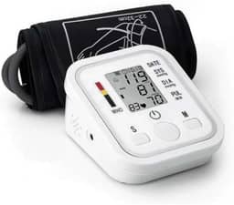 Medidor de Pressão Arterial Digital Automático de Braço Aparelho Portátil Detecta Hipertensão, Arritmia, e Batimentos Irregulares, Monitor Inteligente com Tela LCD Grande, Memória para Leituras