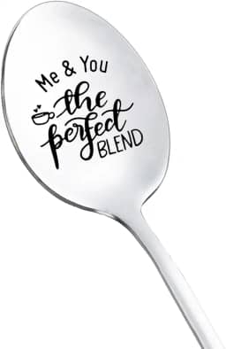 Presentes de Natal de aniversário para marido, esposa, eu e você, a colher de mistura perfeita para namorado, namorada, café, chá, presente para casal, presente de aniversário engraçado, colher