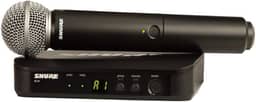 Microfone de Mão Sem Fio Shure BLX24/SM58, Cápsula SM58