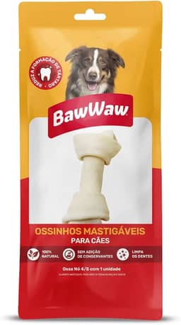 BAW WAW Osso Nó Baw Waw Para Cães Nº 4/5 1 Unidade