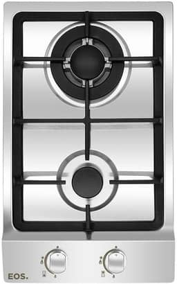 Cooktop Dominó a Gás 2 Bocas Eos Chama Tripla Inox Ecg02 Bivolt