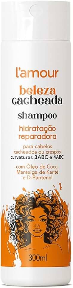 Shampoo L’Amour Beleza Cacheada Hidratação Reparadora – Cachos Macios e Definidos