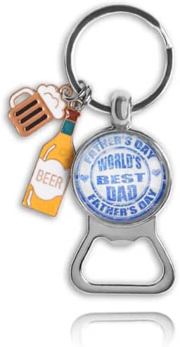 Presente de aniversário para pai pai pai de filha filho melhor pai do mundo abridor de garrafa chaveiro para pai pai presentes de Natal para pai chaveiro engraçado para pai pai pai chaveiro engraçado